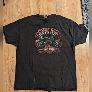 Harley-Davidson Men's FXB Sturgis 35th Anniv Motorcycle T-Shirt 2XL Monterey, CA